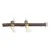 Wooden rod with two rope ends and metal attachment, suitable for cage mounting.