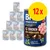Lot de 12 boîtes Brit Premium by Nature, pâté au poulet et cœurs de poulet, enrichi en myrtilles. Texte visible : Chicken with chicken hearts, enriched with blueberries.