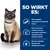 So wirkt es: Mit hydrolysiertem tierischem Protein, Fischöl mit essenziellen Fettsäuren und Vitamin E sowie präbiotischen Fasern. Siamkatze links im Bild.