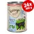 Feringa Salmon & Turkey with courgette & watercress, ADULT, 24x400 g. Dåse med sort kat og tekst: Homemade taste begins with love. Classic Meat.