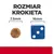 Rozmiar krokieta: średnica 7,5 mm obok niebieskiej kostki o boku 16 mm. Porównanie wielkości dla łatwiejszego wyboru produktu.