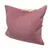 Pink cushion with square pattern and textured surface, suitable for decoration or comfort.