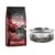 Wild Freedom cat food, one 6.5 kg High Valley dry bag with '100% grain-free recipe' and one Instinctive Hidden Woods wet food tin, both showing brand name and product names clearly.