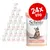 Schesir Kitten Care 3-12, 24x85g, piletina. Pakiranje s motivom mačke i crvenom oznakom količine. Schesir Kitten Care 3-12, 24x85g, piletina. Pakiranje s motivom mačke i crvenom oznakom količine.