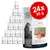 Pachet 24x55g Almo Nature HFC Jelly pentru pisici adulte, file de ton și pui cu șuncă. Text vizibil: Profits 100% to nature, fondazione Capellino, cod QR pe ambalaj.