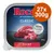 Rocco Classic Pure beef, 27x300g. 100% frische Zutaten und getreidefrei. Rind pur. Verpackung mit Fleischabbildung.