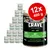 Set 12x400 g conserve Crave pentru câini, pastetă cu miel și vită, 65% ingrediente de origine animală, fără cereale, conținut ridicat de proteine. Text vizibil în germană și franceză.