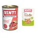 6 x 400g RINTI Wet Dog Food + 100g RINTI Wet Dog Food Free! * - Beef (Original) Adult (6 x 400g) + Duck with Vegetables Filetto in Jelly (100g)