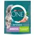 Purina ONE Bifensis Sensitive, reich an Truthahn als Zutat Nr. 1. Verpackung mit Katze und Zutaten wie Reis, Truthahn und Petersilie.