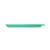 Green silicone lid for pet food cans, flat and rectangular with a handle on the side.