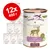 12 консерви Terra Canis Light, 400 г. Видимо: етикет с елен, надписи LIGHT, <4% Fett, Wild mit Gurke, Pfirsich & Löwenzahn, 100% Natur.