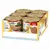 Purina Gourmet Gold cat food, tender strips with salmon. Packaging shows several cans and image of a white cat. Newly labelled.