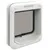 Cat Mate white plastic cat flap with transparent door, brand name 'CAT MATE' visible at the top of the frame.