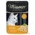 Miamor Feine Filets cat food pouch, In Sauce, mit Huhn & Papaya. Image shows a white cat and fillet pieces in sauce with papaya. Text in German.