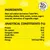Ingredients: meat and animal derivatives 90% including chicken 26%, yeasts, sugars, minerals, vegetable derivatives. Protein 41%, fat 20%, fibre 1%, moisture 29%, energy 348 kcal/100g.