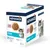 Boîte Advance Kitten 2–12 months, pâtée pour chaton avec dinde, 12 x 85 g. Texte visible : sans colorants artificiels, contribue à la croissance saine. Photo de croquettes et chaton.