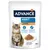 Advance Adult корм для кошек, 1–10 лет, с курицей. Поддерживает блестящую шерсть, уход за кожей и сохранение мышечной массы. Вес упаковки: 85 г.