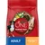Purina ONE Medium/Maxi Adult, rik på kyckling med ris, för hundar över 10 kg. Förpackningen visar ingredienser som kyckling, ris och grönsaker.