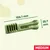 Greenies dental chew with dimensions shown: 106.1 mm length and 25.7 mm width. Label indicates medium size.
