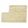 Pude L J/F/D (L 55 x B 38 cm, creme)
