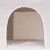 Beige cave made of soft plush material with arched entrance, suitable as a retreat.