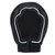 Black grooming glove with mesh material and hook-and-loop fastener, suitable for coat care.