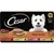 Cesar classic terrine multipack, 4 x 150g trays: 1 with beef and liver, 1 with chicken and turkey, 1 with poultry, 1 with chicken and beef. Made with natural ingredients.