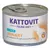 Boîte de nourriture pour chat Kattovit Feline Diet Urinary mit Thun, Struvitstein-Prophylaxe (FLUTD), illustration de chat sur l’étiquette.