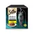 Sheba Perfect Portions Edle Pastete mit Huhn, verpakking met afbeelding van kattenpaté en kat, 3 x 75 g