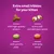 Extra small kibbles for kittens with high-quality protein, a soft and delicious centre, yummy peas, and tasty carrot. Four kibble types shown with ingredient highlights.