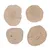 TIAKI Disques à grignoter en bois de café pour petits animaux - lot de 4 disques Ø 6-10cm