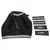 Black harness with hook and four interchangeable labels reading 'Gentleman' and 'Lady', showing customisable options for identification.