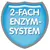 2-FACH ENZYM-SYSTEM feliratú jelvény német nyelven