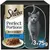 Sheba Perfect Portions Rich Gravy with tuna, 3 x 75g packs shown, image includes a serving suggestion of food on a plate.