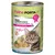 Feline Porta 21 carne di pollo fine con aloe vera, senza zuccheri aggiunti. Proposta di servizio: ciotola con pollo. Gatto raffigurato.