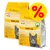 To poser Porta 21 Feline Finest Adult Cat tørfoder, hver 500 g. Stor gul procent-tegn viser tilbud eller rabat. Synlig tekst: Pet Food, Adult Cat. To poser Porta 21 Feline Finest Adult Cat tørfoder, hver 500 g. Stor gul procent-tegn viser tilbud eller rabat. Synlig tekst: Pet Food, Adult Cat.