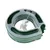 Juguete verde con túnel y ratón de peluche blanco, apto para juego interactivo.
