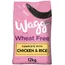 Wheat free, complete with chicken and rice, 12kg.
