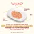Trout and tuna cat food with rice and vegetable jelly on plate. Text: Our best quality for your cat. 100% human-grade meat and/or fish, originally fit for human consumption. All profits to the planet.