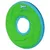 Chuckit! Zipflight, groene en blauwe werpring met gat in het midden.