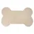 Tapis beige en forme d’os, surface texturée, sans marque ni texte visible. Matière plastique apparente.