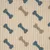 Gros plan sur une surface texturée en plastique beige avec motifs d’os bleus et gris répétés, sans autre information visible.