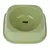 Green plastic food bowl with zooplus basics logo in the centre.