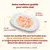 Assiette avec poulet, crevettes, bouillon de poulet et riz. Texte : Notre meilleure qualité pour votre chat. Recettes HFC formulées avec viande et/ou poisson propres à la consommation humaine.