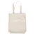 Bílá látková taška se dvěma uchy, vhodná pro přenášení předmětů.