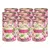 Lot de 12 boîtes Terra Canis Cherry Blossom, texte visible : Chicken with rice, sesame seeds & fine cherry purée. Étiquette avec fleurs de cerisier. Texte en anglais et allemand.