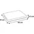 Diagram met afmetingen: lengte 63 cm, breedte 51 cm, hoogte 6,3 cm.