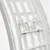 Close-up view of a white plastic structure with fastening elements and screws, suitable for technical or construction applications.