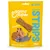 Edgard Cooper Snuggle Up Strips, 75g. Tekst: TURKEY AND CHICKEN, Mmmeaty, FRESH TURKEY. YES REALLY. Gele verpakking met afbeelding van twee honden en zichtbare strips.