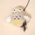 TIAKI Electronic Cat Dangler Toy Owl with Feathers
